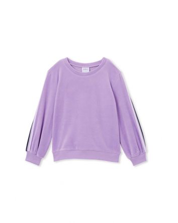 Milky Lilac Velour Sweatshirt