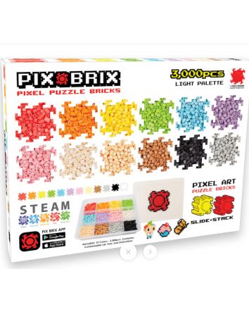 Pix Brix 3000pc Container Light Palette