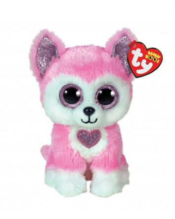Valentine's Day Hunk the Pink Husky Regular Beanie Boo
