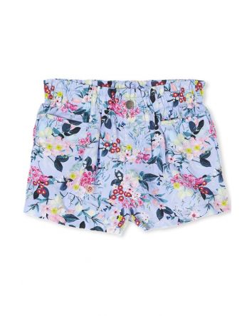 Milky Spring Garden Floral Shorts