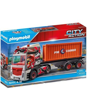 Playmobil City Action Truck with Cargo Container