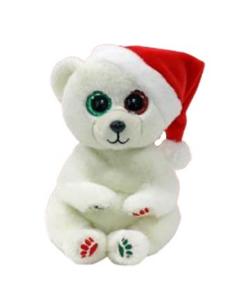 TY Beanie Bellies Christmas Emery Polar Bear 