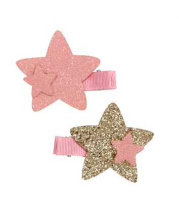 Pink Poppy Glitter Mermaid Star Clips Assorted