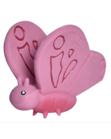 Tikiri Butterfly Natural Rubber Teether, Rattle & Bath Toy