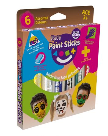 Little Brian Face Paint Sticks- 6 Pk