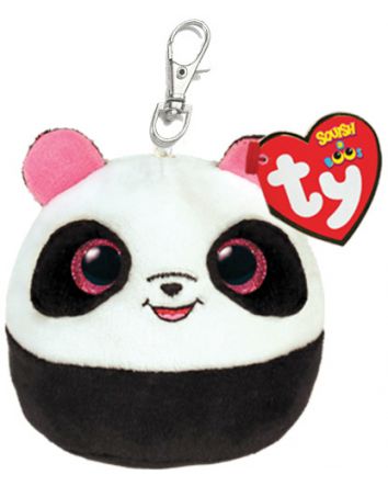TY Squish A Boo Mini Clip Bamboo Panda