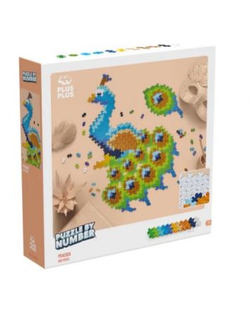 Plus Plus Puzzle By Number Peacock 800pc