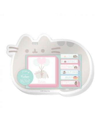 Pusheen Desk Pad With Sticky Notes