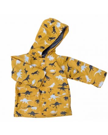 Korango Dino Colour Change Raincoat Mustard