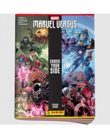 Panini Marvel Versus Sticker and Card Starter Pack (1 Album + 4 Packs)