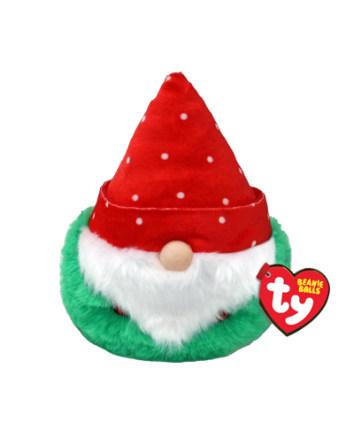 Ty Beanie Ball Topsy Green Gnome