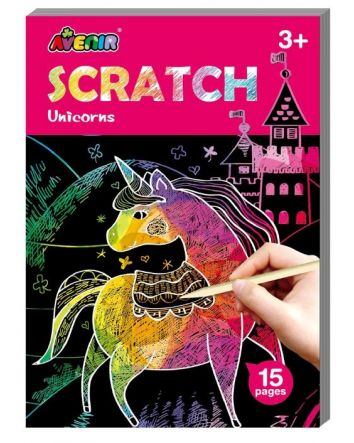 Avenir Mini Scratch Book Unicorns