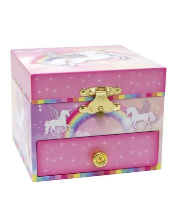 Pink Poppy Unicorn Dreamer Small Musical Jewellery Box